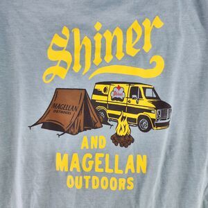 Magellan Outdoor & Shiner Brock Boyfriend Fit Fish Gear Shirt Size M Outdoors